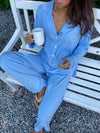 Laura pyjamas shirt - Light blue
