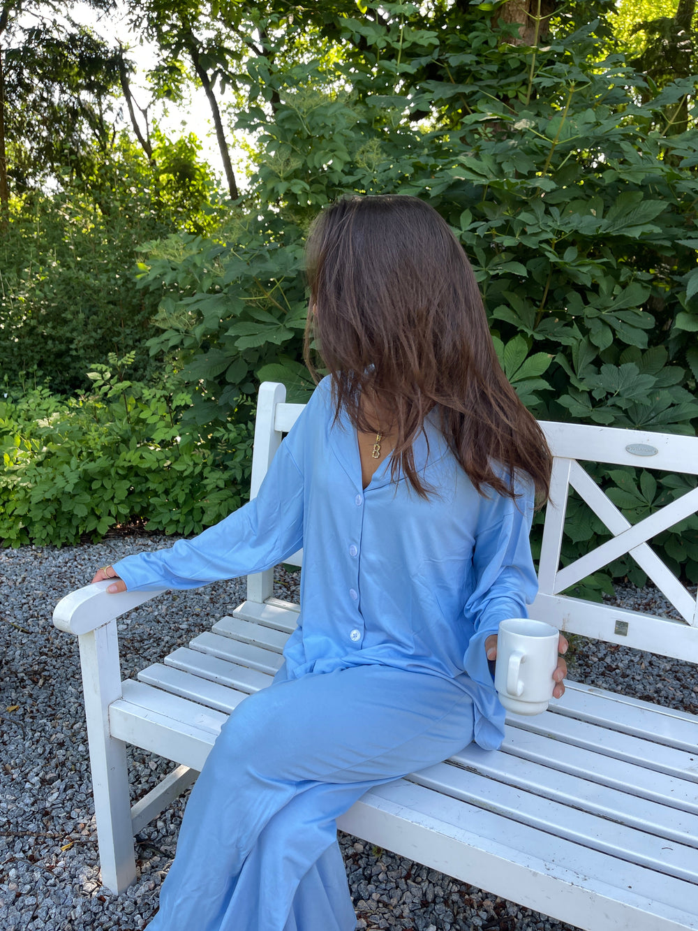 Laura pyjamas shirt - Light blue