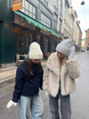 Fluffy beanie - White