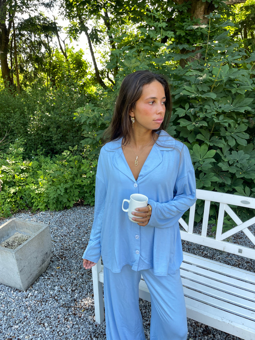 Laura pyjamas shirt - Light blue