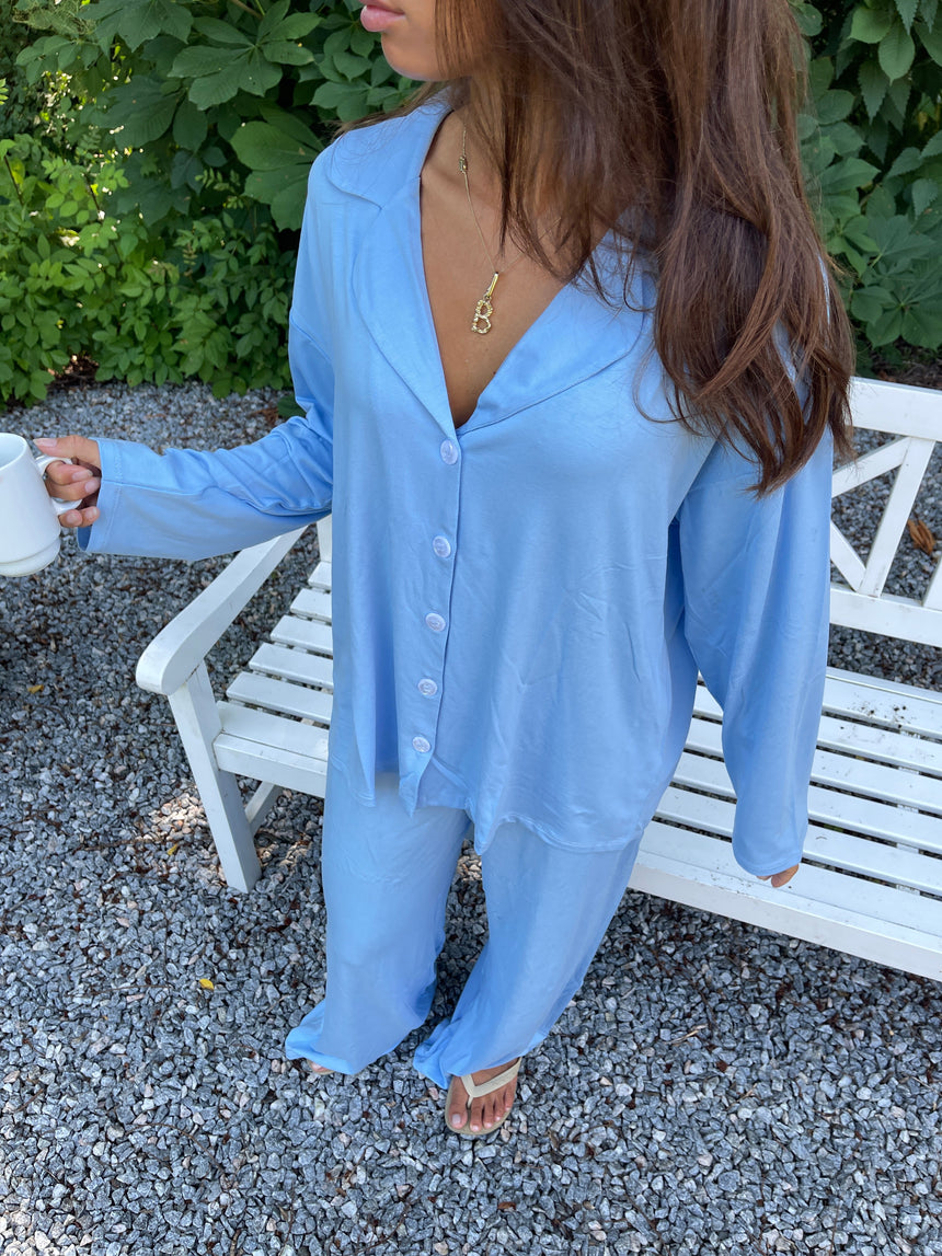 Laura pyjamas shirt - Light blue