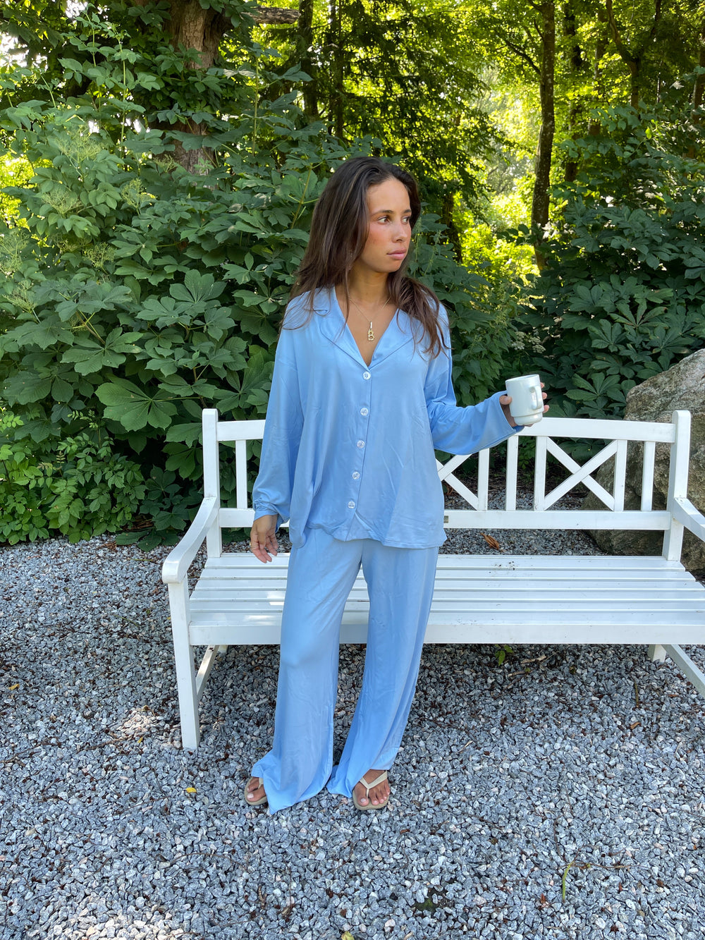 Laura pyjamas pants - Light blue