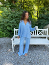 Laura pyjamas shirt - Light blue