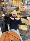 Fluffy beanie - White