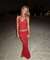 Malie glitter tank top - Red