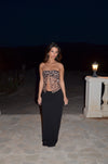 Zita bandeau mesh top - Leopard