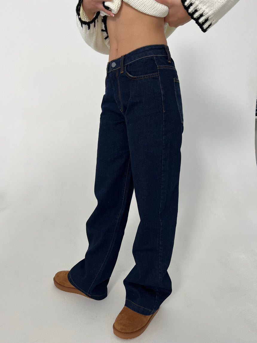 Nuna low waisted jeans - Dark denim