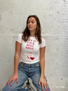 "Give it your best shot" baby tee - white