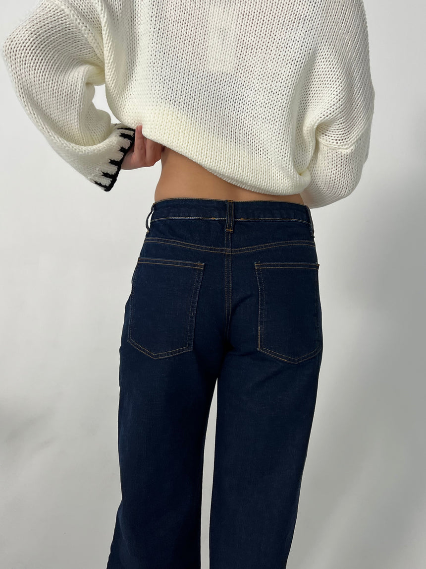 Nuna low waisted jeans - Dark denim