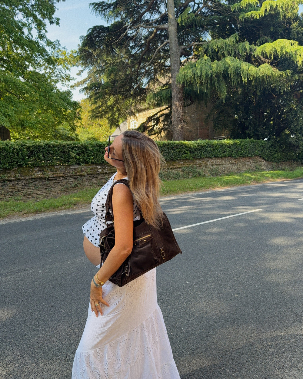 Manhattan suede bag - Brown