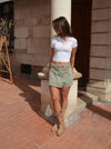 Nynnely skirt/shorts - Kaki
