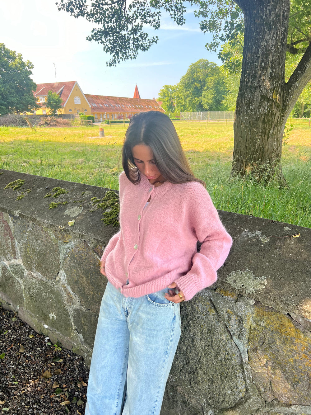 Desideria mohair cardigan - Pink
