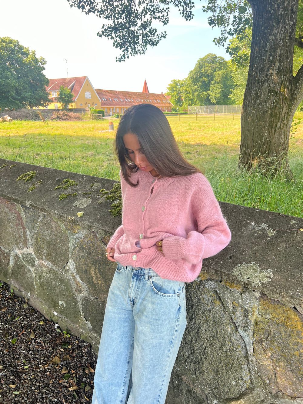 Desideria mohair cardigan - Pink