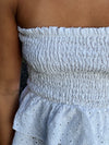 Milla broderi anglaise top - White