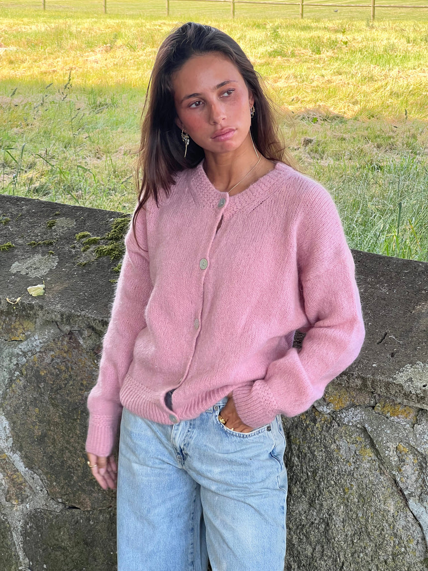 Desideria mohair cardigan - Pink