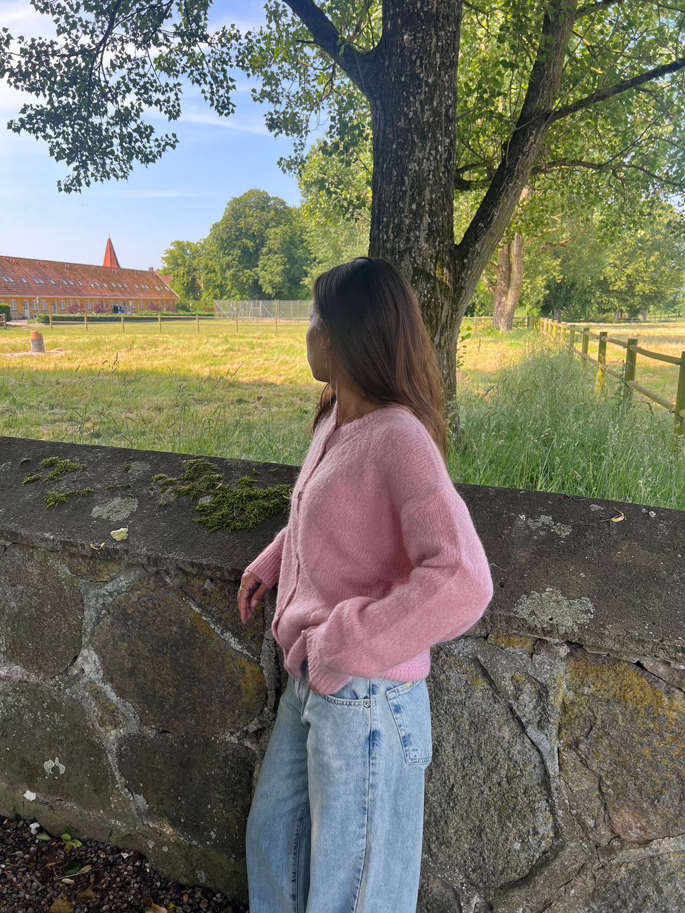 Desideria mohair cardigan - Pink