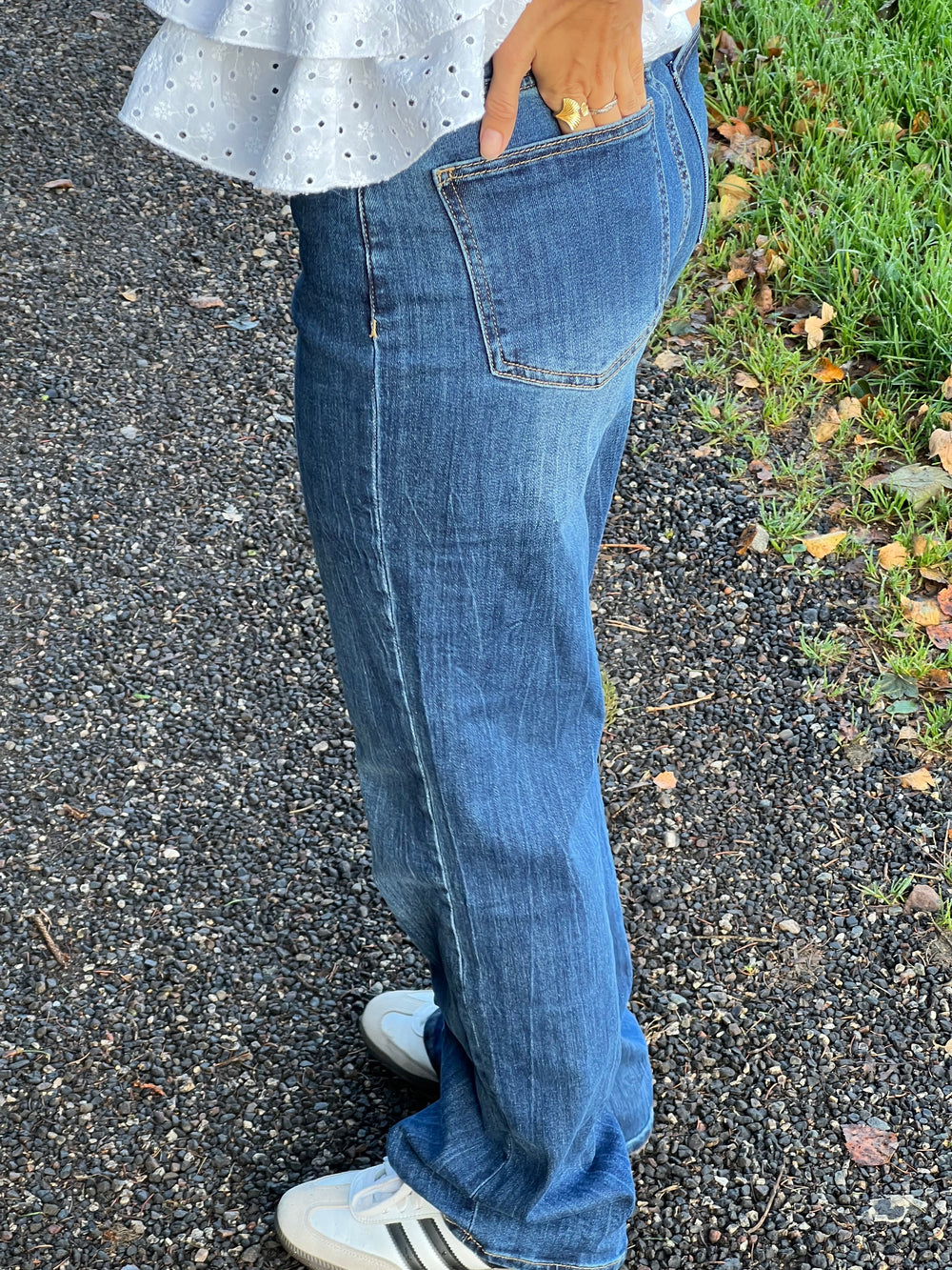 Edelina flare jeans - Blue