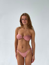 Lidia bandeau bikini - Rose