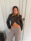Renata asymmetric blazer - Dark brown