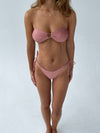 Lidia bandeau bikini - Rose