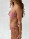 Lidia bandeau bikini - Rose