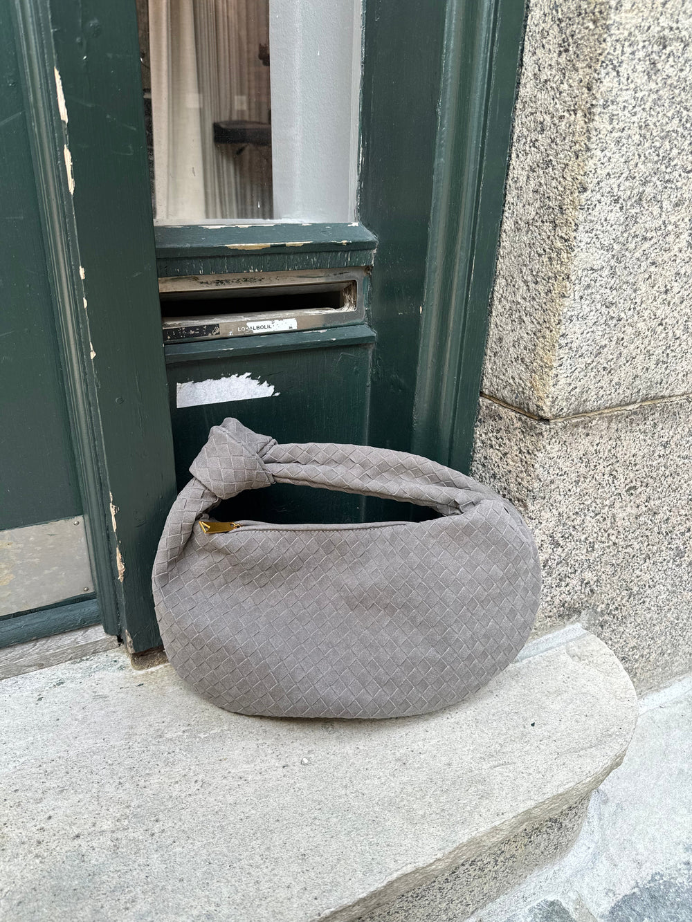 Florence bag in suede - Grey
