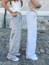 Herringbone pants - Brown/white