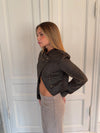 Renata asymmetric blazer - Dark brown