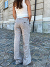 Herringbone pants - Brown/white
