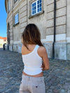 Ariel one-shoulder top - White