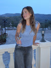 Montania shimmer top - Blue