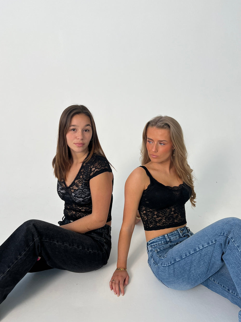 Hemilly lace top - Black
