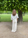 Birna trousers in linen blend - Cream