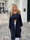 Ginalli coat long - navy