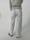 Lucille Pants with drawstring closure - White