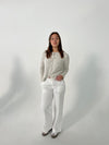 Lucille Pants with drawstring closure - White