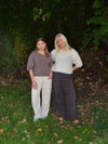 Rancy knitted mohair tee - Brown