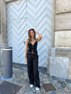 Kienna low-waisted suit pants - Black