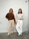 Lucille Pants with drawstring closure - White