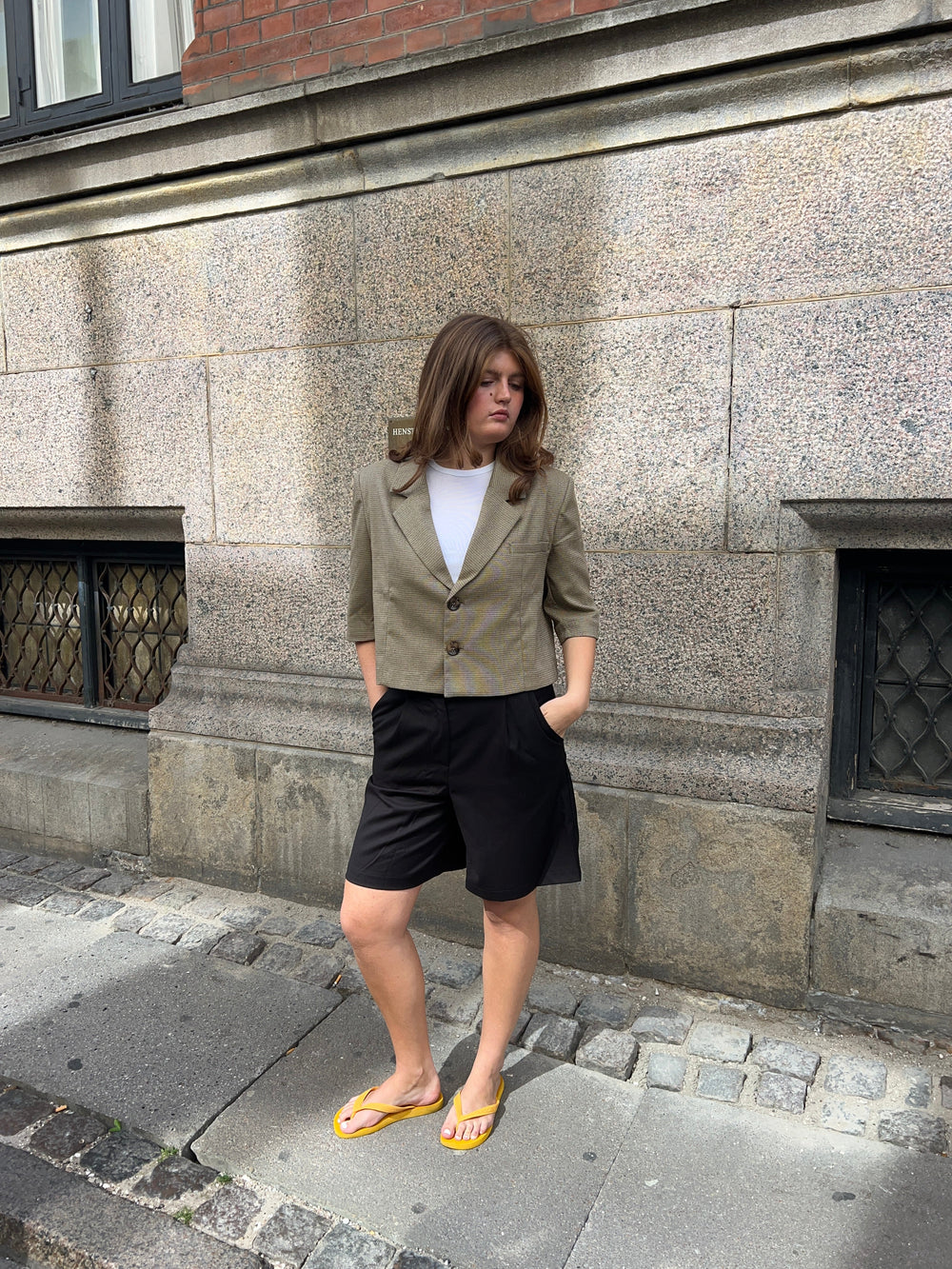 Juliane cropped blazer - Green