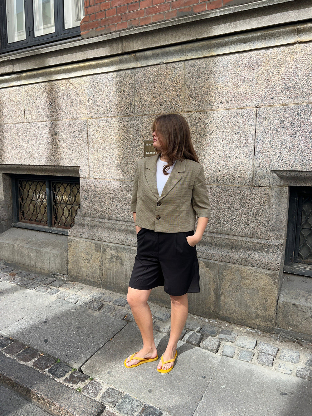 Juliane cropped blazer - Green