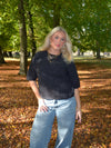 Isabell three-quarter sleeve knit - Dark grey