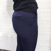 Flare pants with pockets - Navy blue
