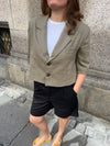 Juliane cropped blazer - Green