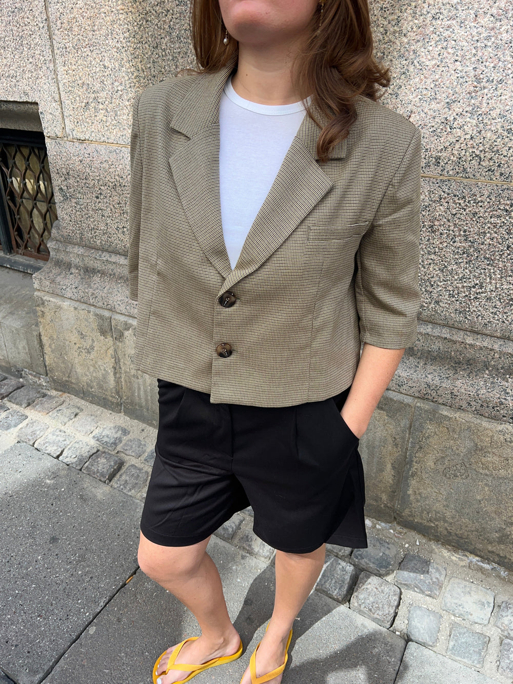 Juliane cropped blazer - Green
