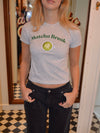 "Matcha break" baby tee - Grey