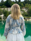 Agathe blouse - White/blue