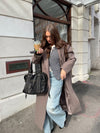 Alva oversized coat - Taupe