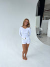 Kaya pointelle shorts - White