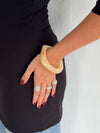 Lykke chunky bracelet - Warm beige